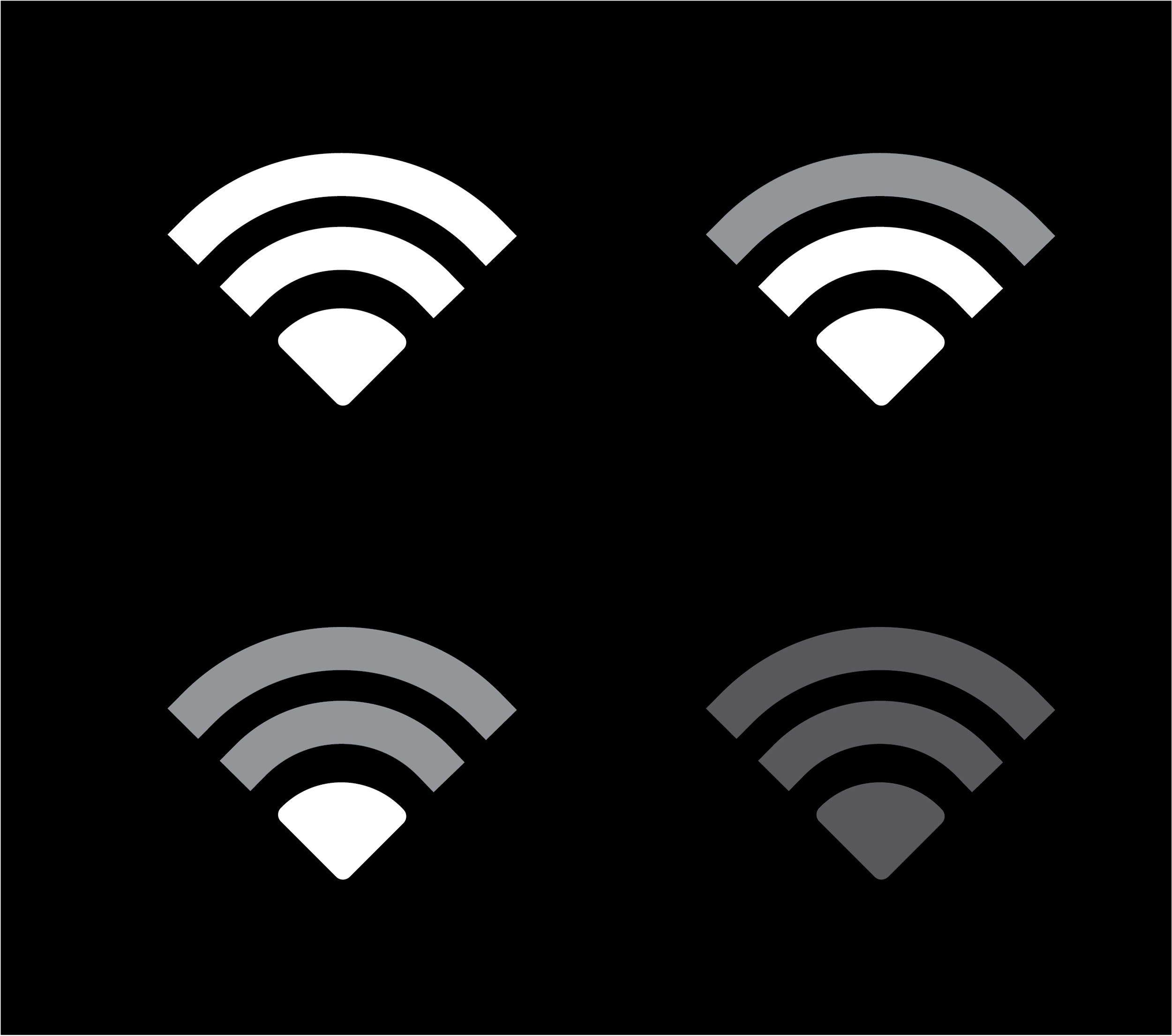 Examples of signal strength from wireless networking